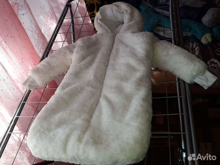 Плюшевый конверт для новорождённого