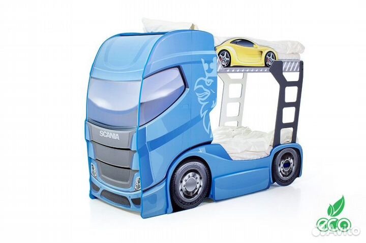 Двухъярусная кровать грузовик