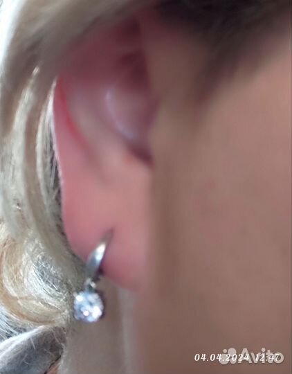 Серьги серебро
