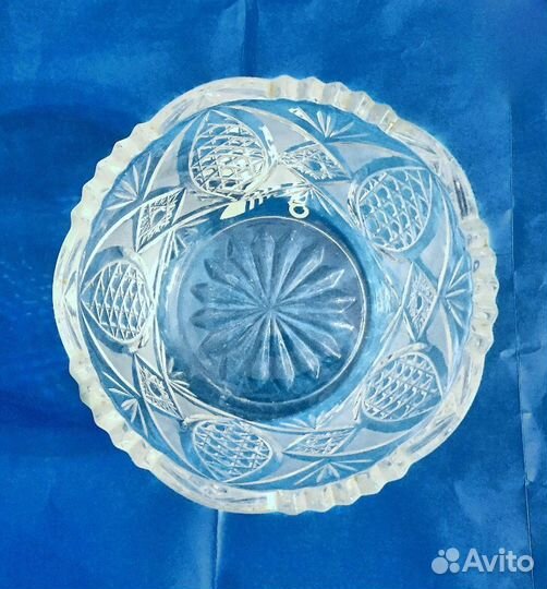 Хрустальный салатник круглый