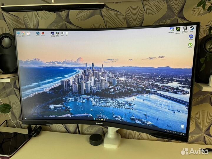 Монитор Samsung C32G54tqwi Black 144Hz 2560x1440