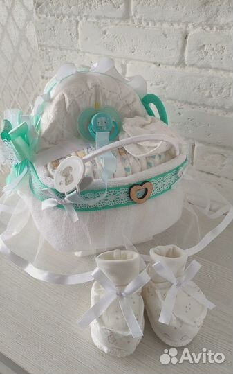 Торт из памперсов подгузников