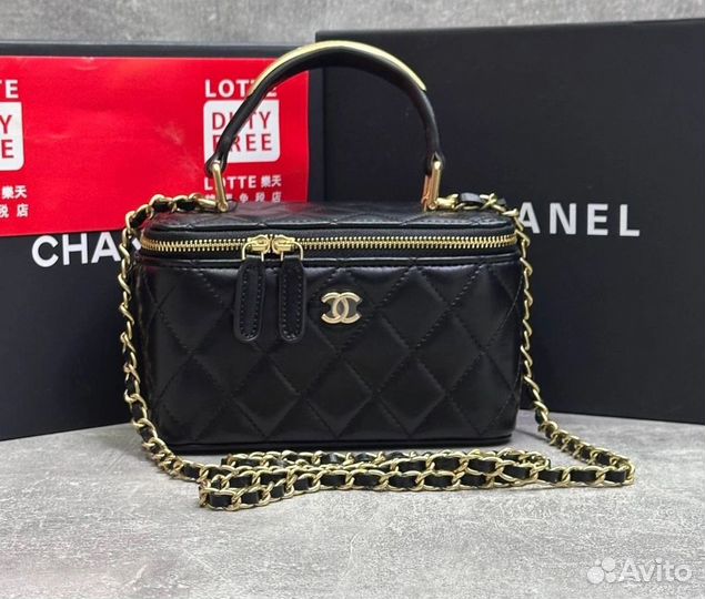 Косметичка Chanel/шанель/2 цвета/с ручкой