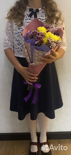 Школьное платье -сарафан 146