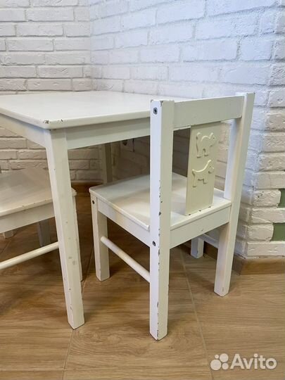 Детский стол и стулья IKEA