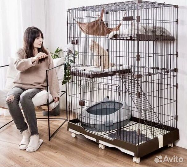 Клетка для кошек, шиншилл, дегу, кроликов, собак