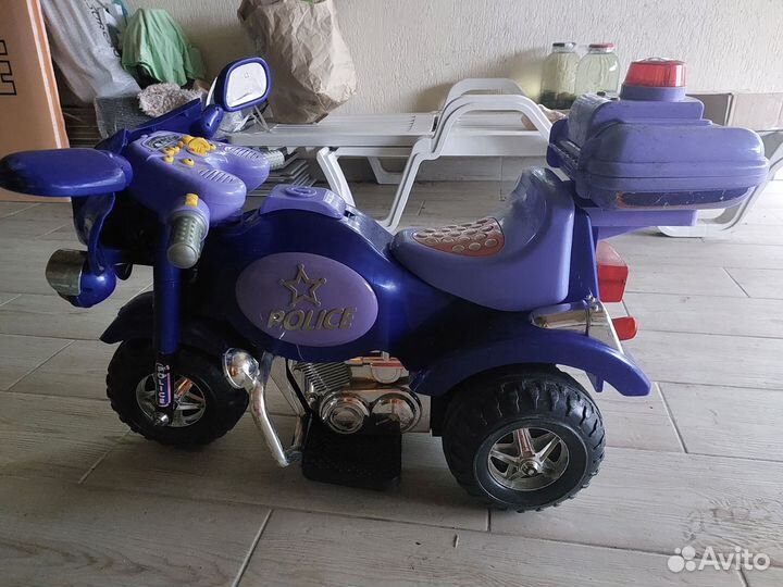 Детский мотоцикл на аккумуляторе бу
