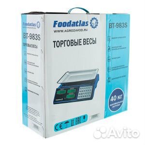 Весы торговые Foodatlas вт-983S 40кг/2гр