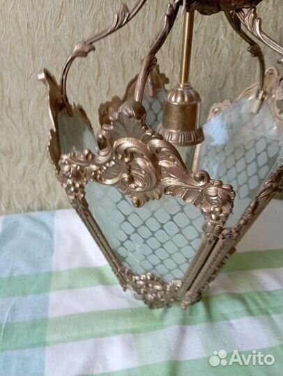 Люстра - фонарь бронза СССР
