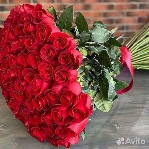 Розы высокие Доставка цветов