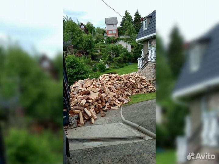 Дрова березовые. Колотые