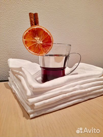 Салфетки белые сервировочные