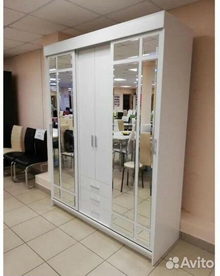 Шкаф-купе Лорд Белый 170х220х60