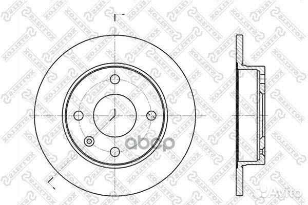 6020-2526-SX диск тормозной передний Ford Fies