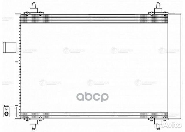 Радиатор кондиц. для а/м Peugeot 407 (04) /Citr