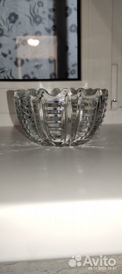 Хрустальная салатница СССР