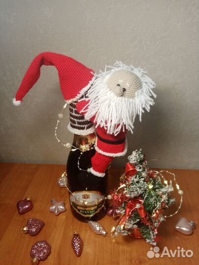 Дед мороз (чехол на бутылку)