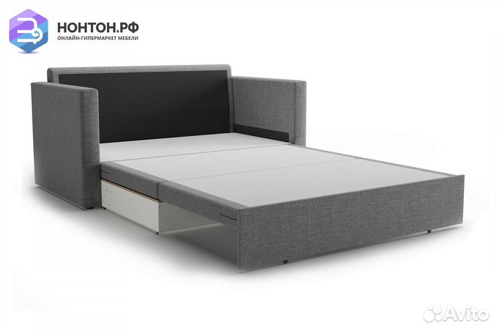 Диван выкатной Берг рогожка темно-серая