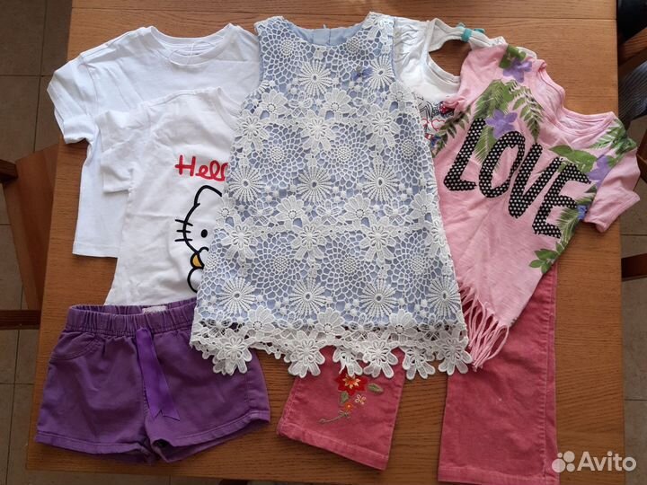 Летняя одежда на девочку 92-98 платье футболки