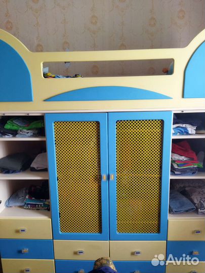 Детская кровать от 3 лет, шкаф, комод