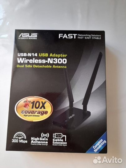 Wi-Fi адаптер asus USB-N14