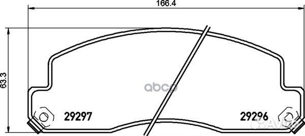 Колодки тормозные дисковые перед (PF-1329)