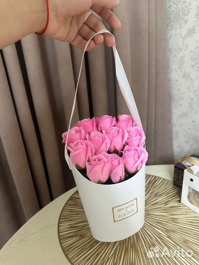 Букет из мыльных роз