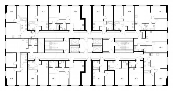 1-к. квартира, 46,5 м², 28/32 эт.