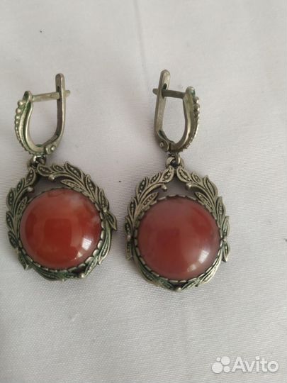 Серьги серебро