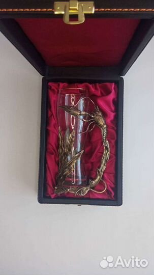 Пивной бокал Рак в футляре