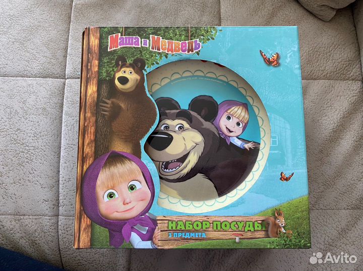 Набор детской посуды маша и медведь