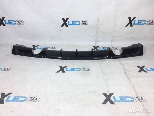 Диффузор в задний бампер F30 M 1+1 глянец