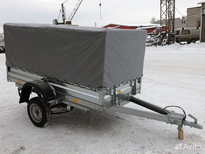 Прицеп 2,5х1,3 с тентом R13 рессоры Газель 2 листа