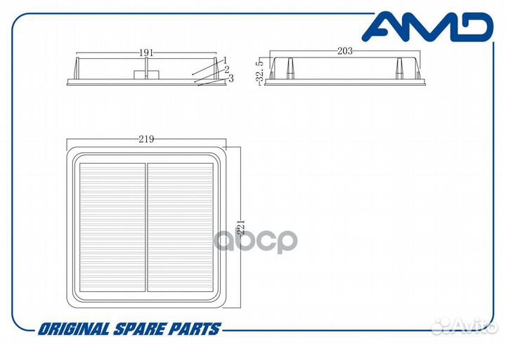 Фильтр воздушный Subaru Impreza 1.5i 08/Forester