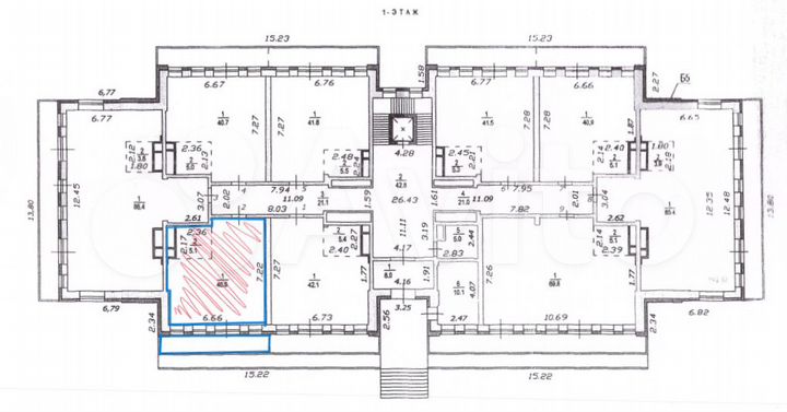 1-к. квартира, 57 м², 1/5 эт.