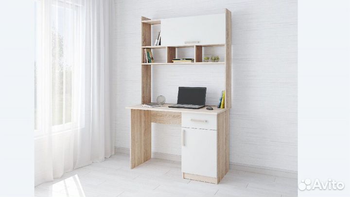 Компьютерный стол Квартет 10 белый