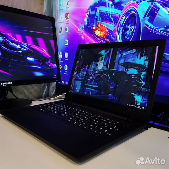 Шустрый Lenovo 15.6 SSD+HDD RAM 4 GB