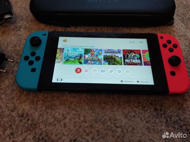 Прошитый Nintendo Switch V2 96Gb+игры