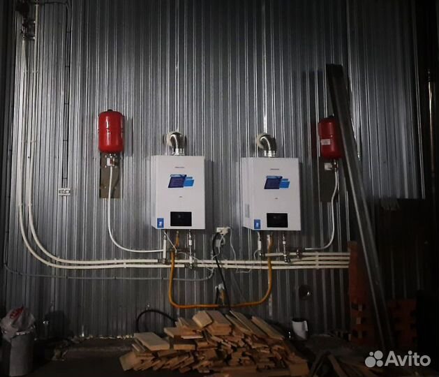 Система отопления склада 760 м кв