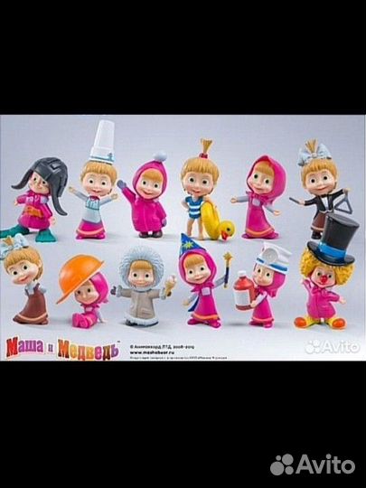 Фигурки 5шт Маша и медведь prosto toys