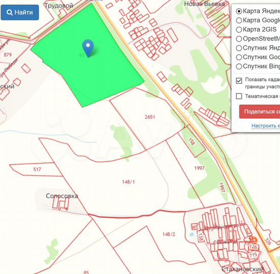 Участок 21,86 га (СНТ, ДНП)