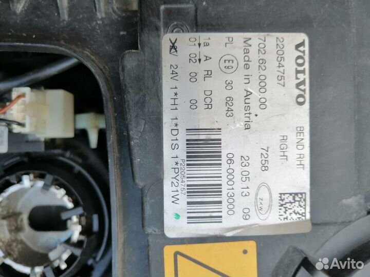 Фара правая Volvlo truck FH с 2014г