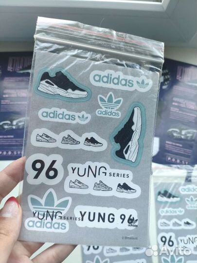 Набор наклеек adidas оригинал новые