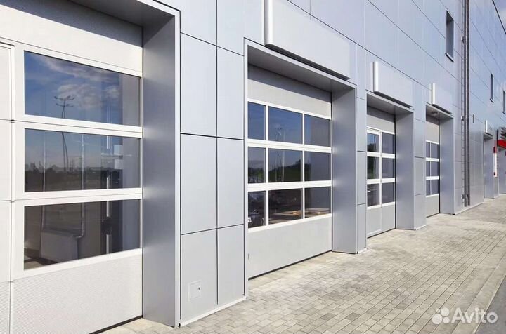 Секционные ворота панорамные