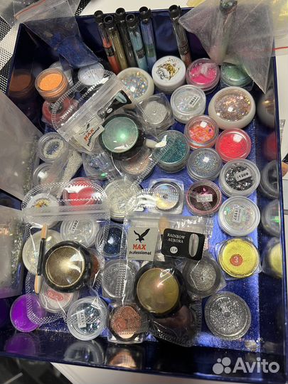 Втирки, блестки для маникюра