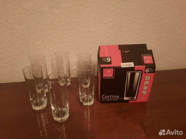 Стаканы Италия Bormioli Rocco Cortina 6 штук
