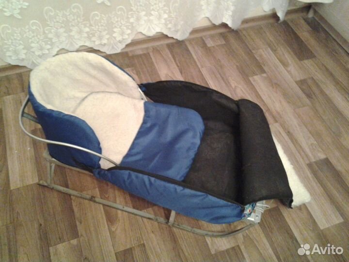 Сиденье (сидушка) меховое в санки