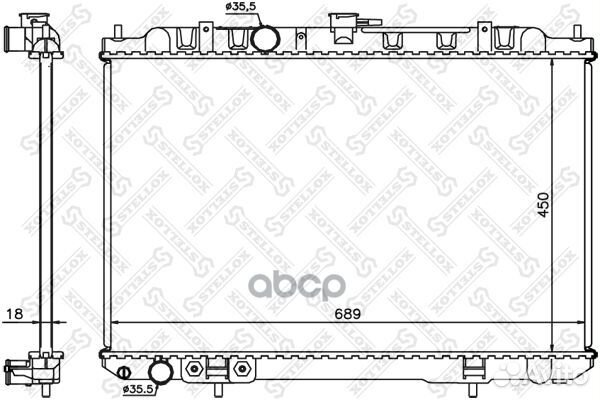 Радиатор системы охлаждения АКПП, Nissan X-Trai