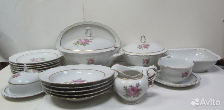 Сервиз столовый Роза ГДР Kahla