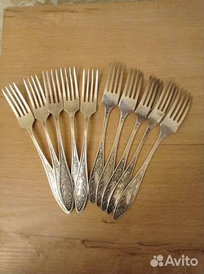 Вилки мельхиоровые. Посуда